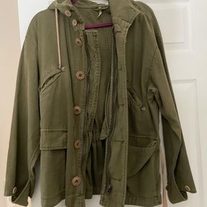 Free People oversized army parka utility jacket
